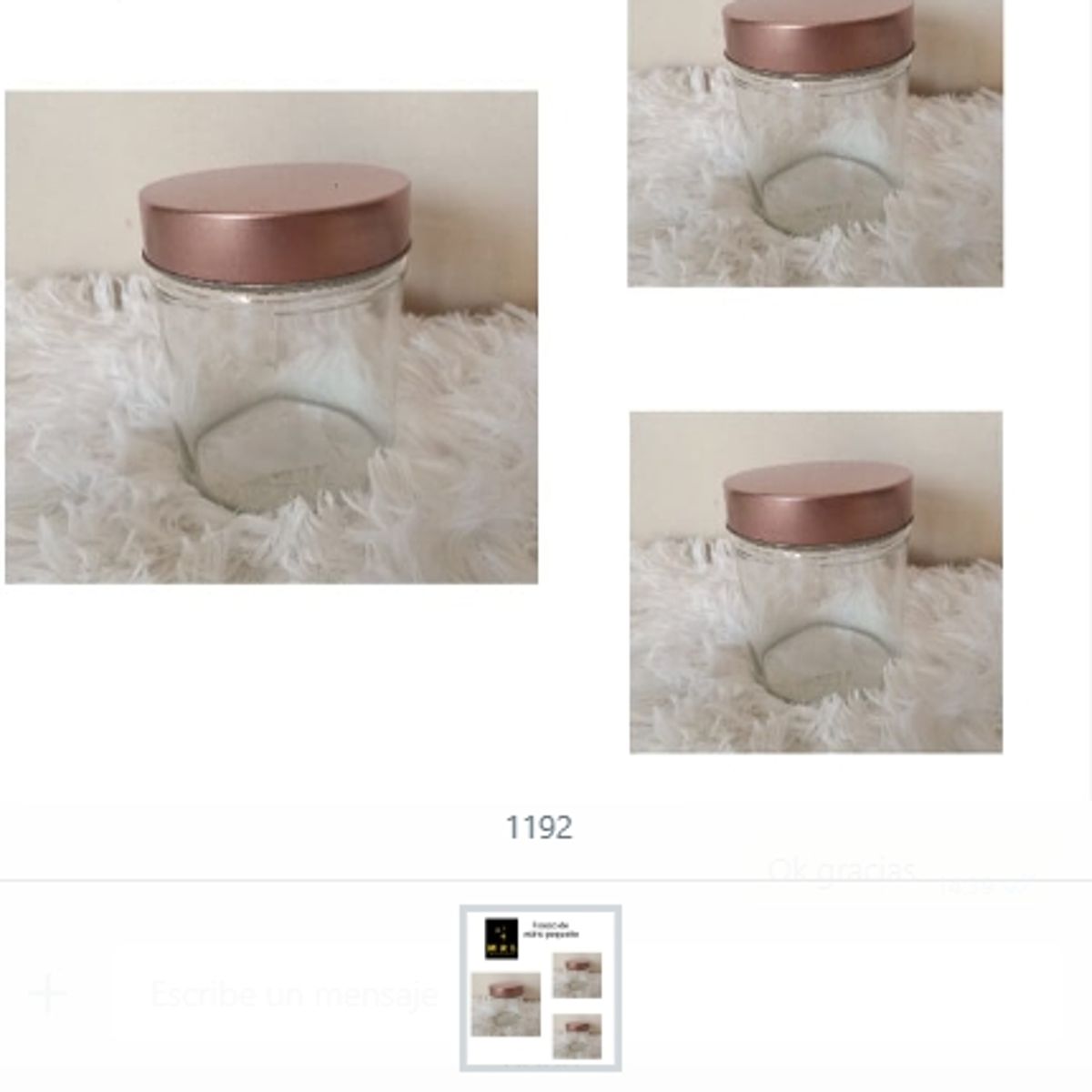 GENERICO - Frasco De Vidrio Pequeño Para Almacenar Alimentos Secos