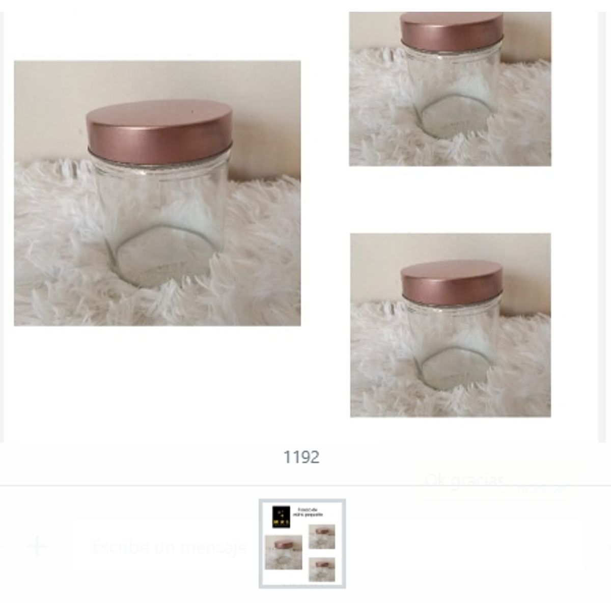 GENERICO - Frasco De Vidrio Pequeño Para Almacenar Alimentos Secos