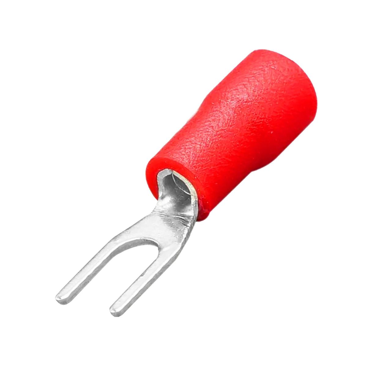 GENERICO - Terminal Horquilla 22-16 AWG 4mm Rojo 100 Unidades