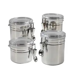 GENERICO - BOTES HERMETICOS ACERO INOXIDABLE RECIPIENTE COCINA