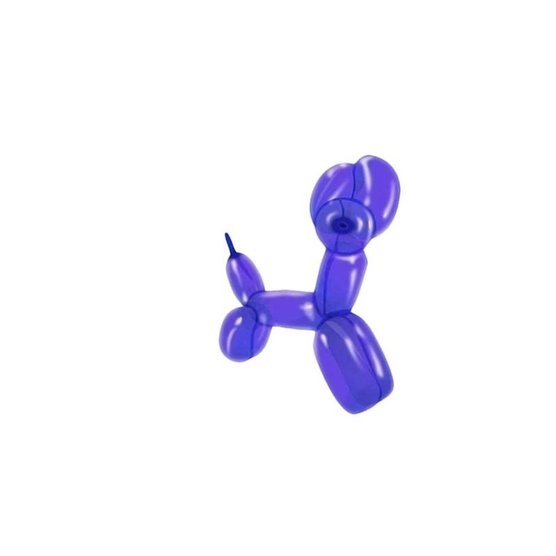 GENERICO - Globos Largos 40pcs 28cm Azul Oscuro
