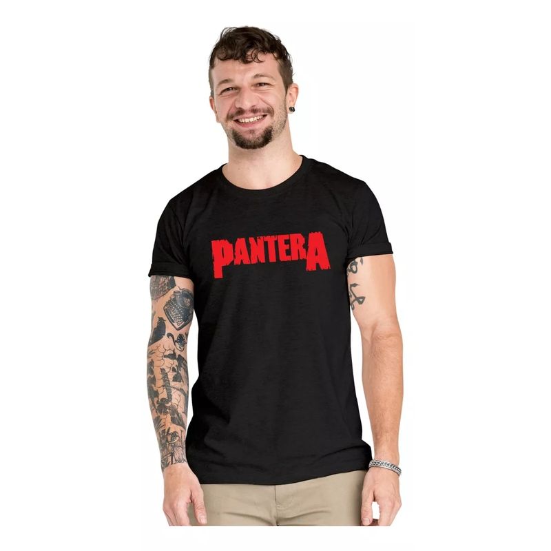 ROLY - Polera Pantera Band Rock Metal Algodon