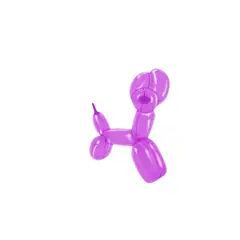 GENERICO - Globos Largos 40pcs 28cm Violeta