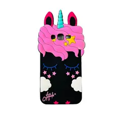 GENERICO - CARCASA PARA SAMSUNG J7 PRIME UNICORNIO NEGRO