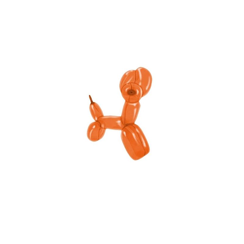 GENERICO - Globos Largos Color Naranja 28cm 40pcs