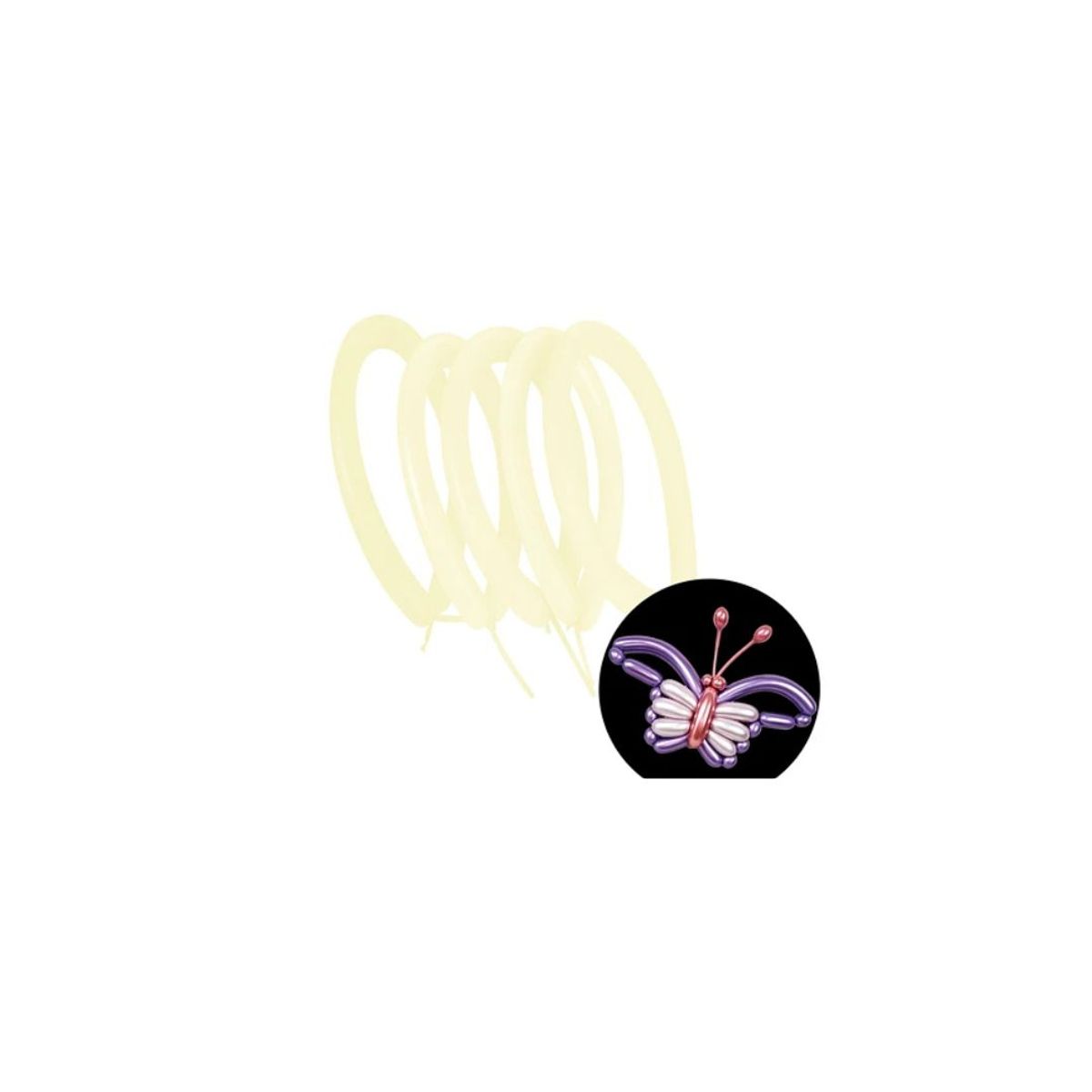 GENERICO - Globos De Látex Largo Amarillo 40pcs 30cm