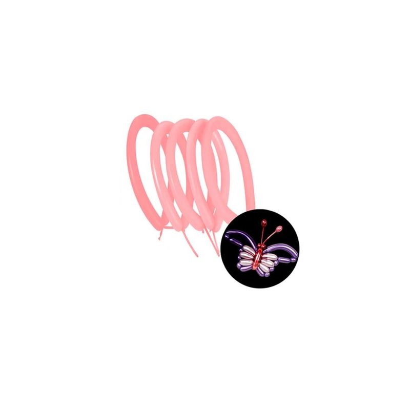GENERICO - Globos De Latex Largo Color Rosa 40pcs 30cm