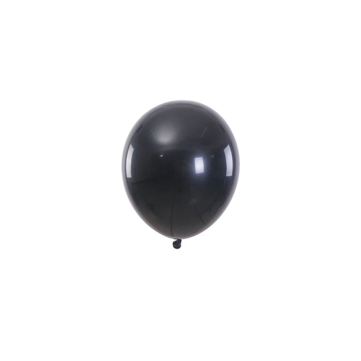 GENERICO - Globo De Látex Color Negro 12 Pcs 23 Cm