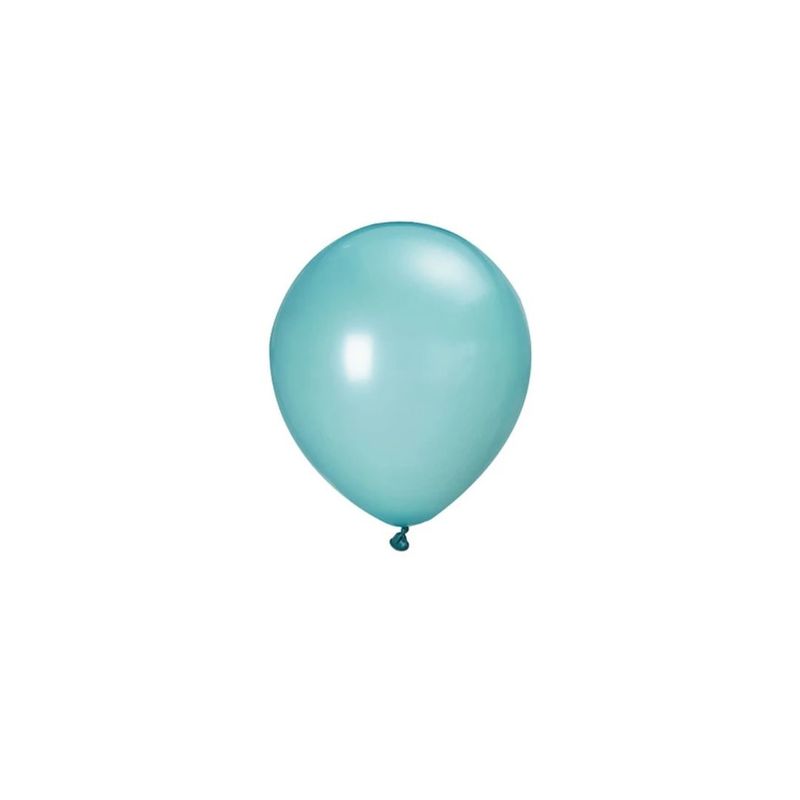GENERICO - Globo De Látex Color Celeste Brillante 12pcs 23cm