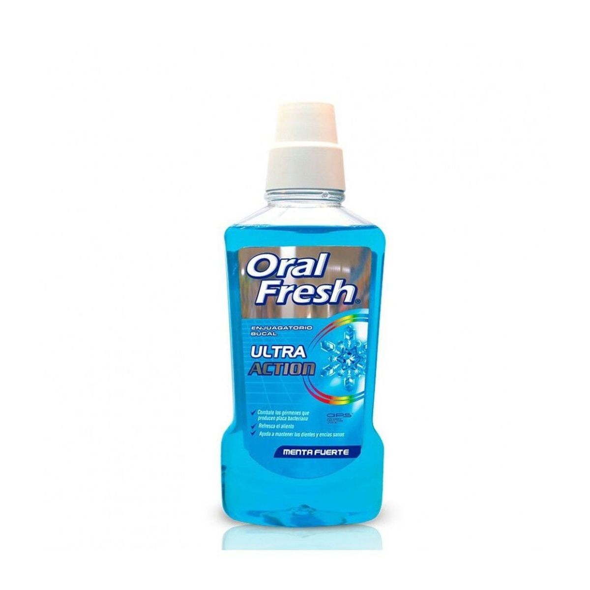 ORALGENE - Enjuague Bucal Oral Fresh Action Menta Fuerte 500ml.