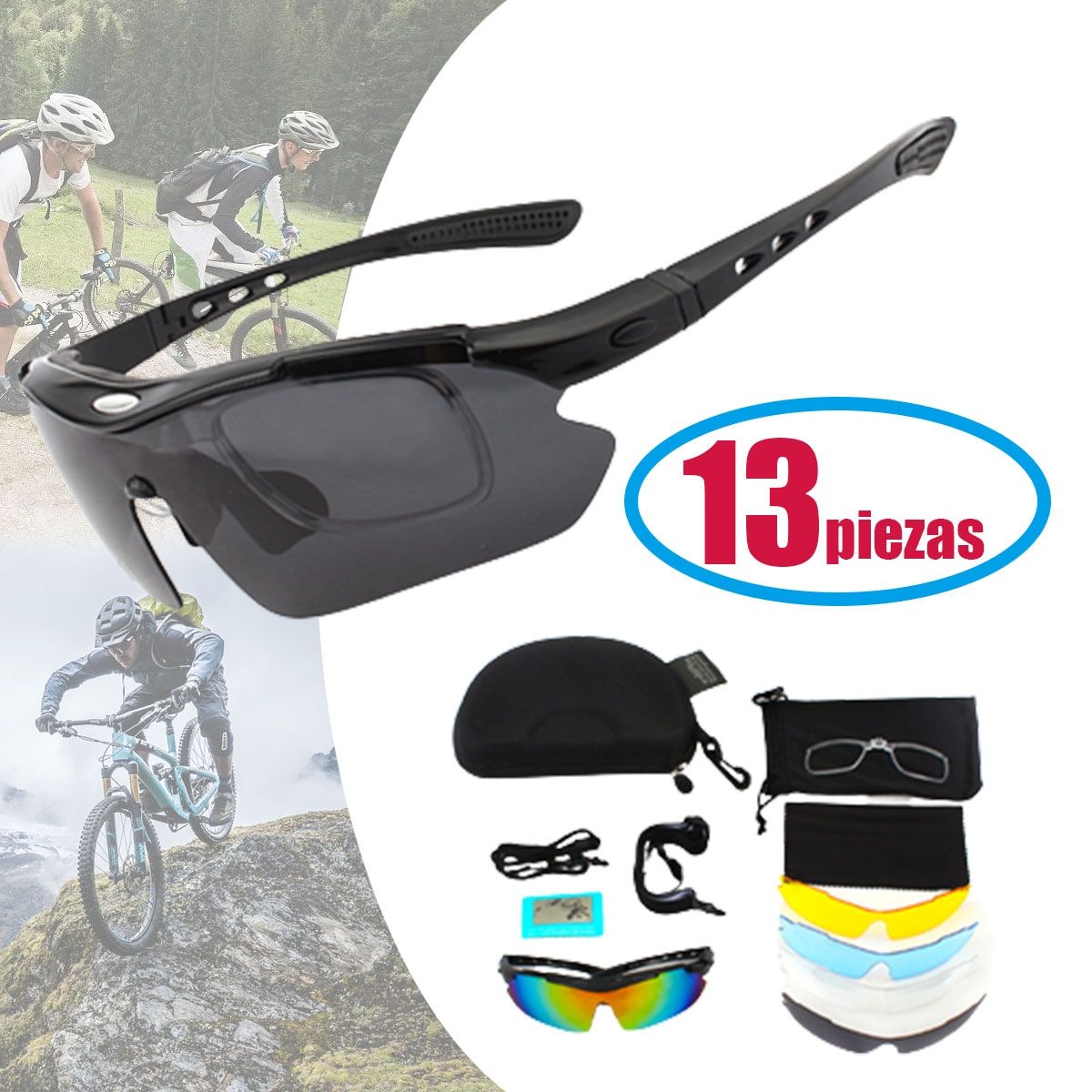 EDWINAYY - Gafas Tácticas Militares Motocicleta Y De Protección Uv