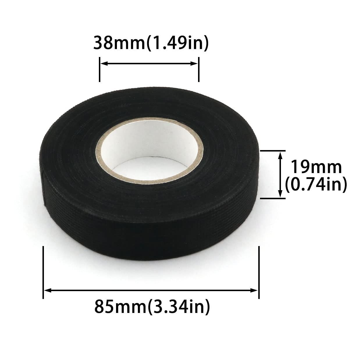 EDWINAYY - 2pk Cinta Adhesiva Aislante Para Cables Automotriz 15 M