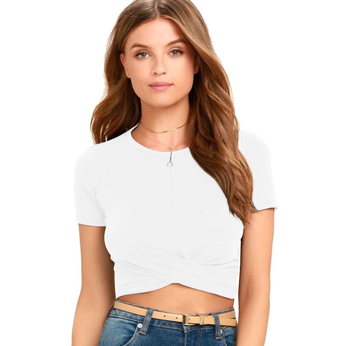 BONVERANO - Polera Manga Corta Mujer - Blanca