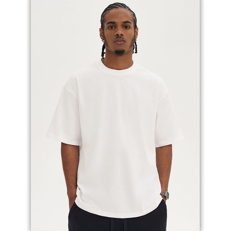 BONVERANO - Polera Manga Corta Oversize Hombre - Beige