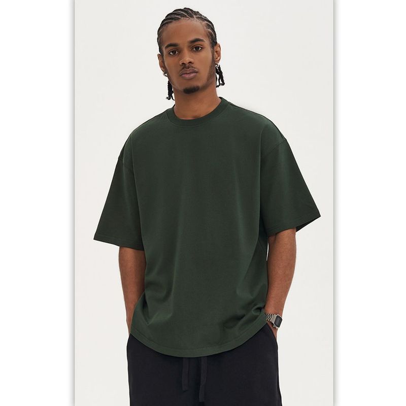 BONVERANO - Polera Manga Corta Oversize Hombre - Beige