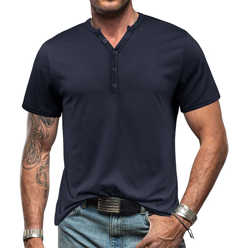 BONVERANO - Polera De Manga Corta con botones Hombre - Blanco