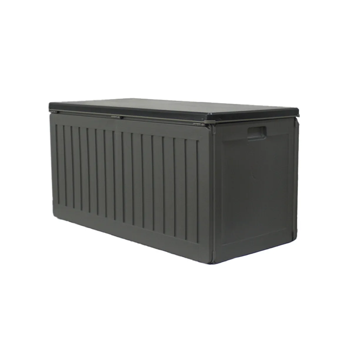QRUBBER - Bodega Jardín Tipo Baúl Negro 490 litros QRubber