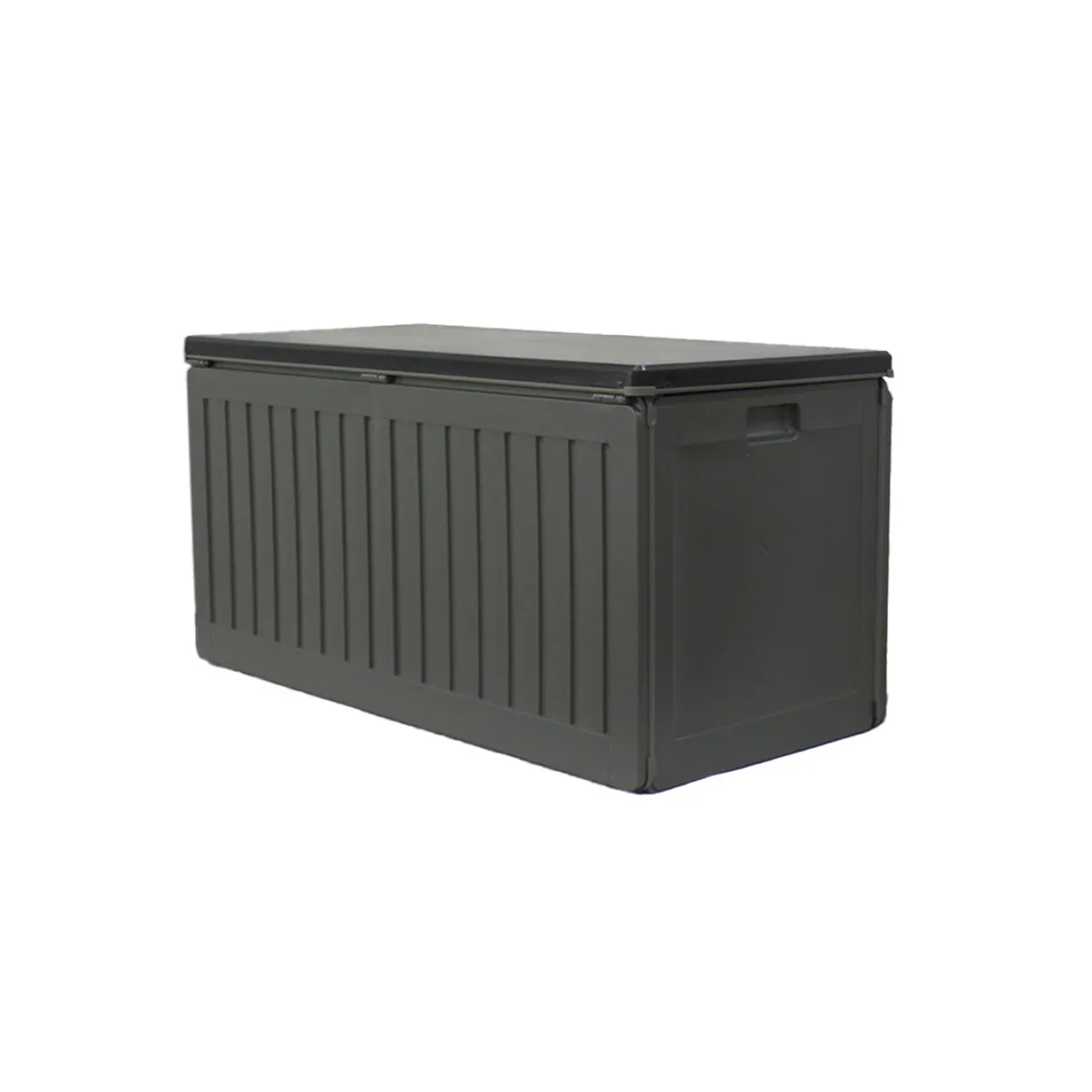 QRUBBER - Bodega Jardín Tipo Baúl Negro 490 litros QRubber