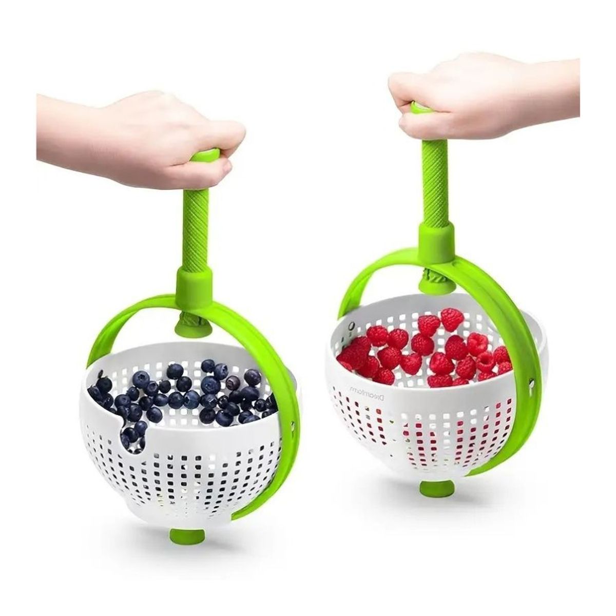 GENERICO - Colador Escurridor Giratorio Cesta Cocina Vegetales Frutas