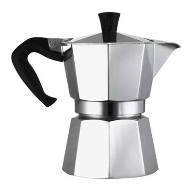 Generico Cafetera Italiana Para 6 Tazas Aluminio Cafe