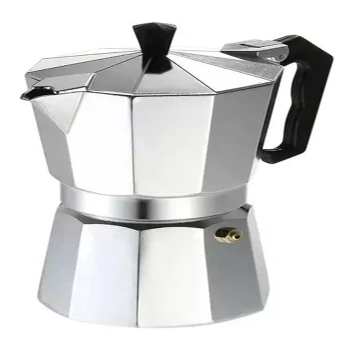 GENERICO - Cafetera Italiana Para 6 Tazas Aluminio Cafe Desayuno Color Gris