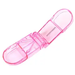 GENERICO - Pastillero Organizador Cortador Dosificador Pastilla Oneder Rosa