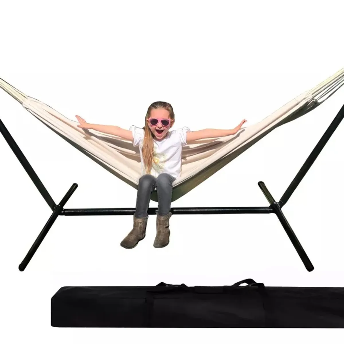 GENERICO - Hamaca con soporte metalico y bolso