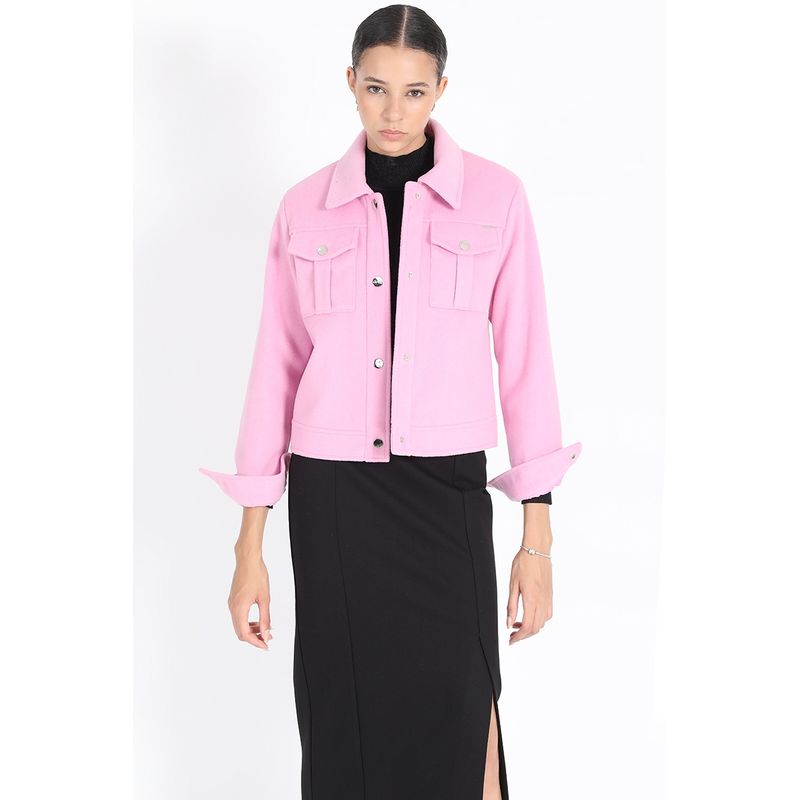 LIOLA - Chaqueta Corta Muflon Melange, Rosa Liola