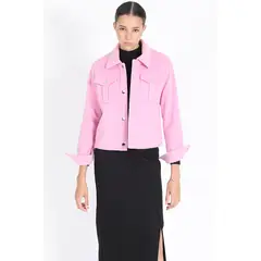 LIOLA - Chaqueta Corta Muflon Melange, Rosa