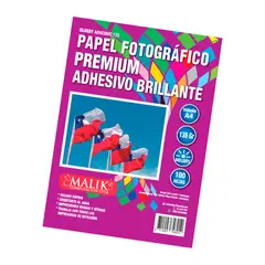 MALIK - Papel A4 Fotografico Adhesivo 135g Glossy