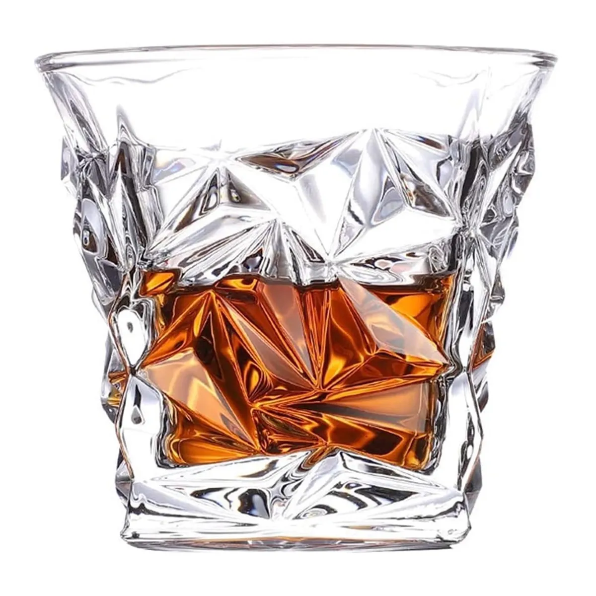 GENERICO - SET 6 VASOS WHISKY DISEÑO MODERNO Y ELEGANTE 290ML