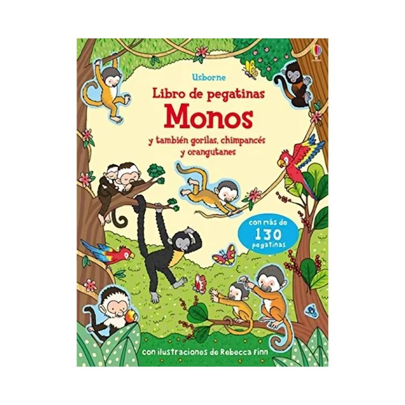 TOP10BOOKS - LIBRO MONOS - LIBRO DE PEGATINAS / JESSICA GREENWELL / USBORNE PUBLISHING