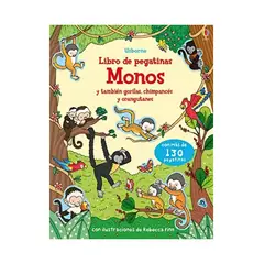 TOP10BOOKS - LIBRO MONOS - LIBRO DE PEGATINAS / JESSICA GREENWELL / USBORNE PUBLISHING