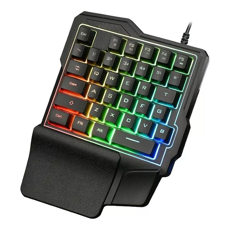 GENERICO - Teclado De Una Mano Teclados Rgb Usb Teclados Mecanico Gamer
