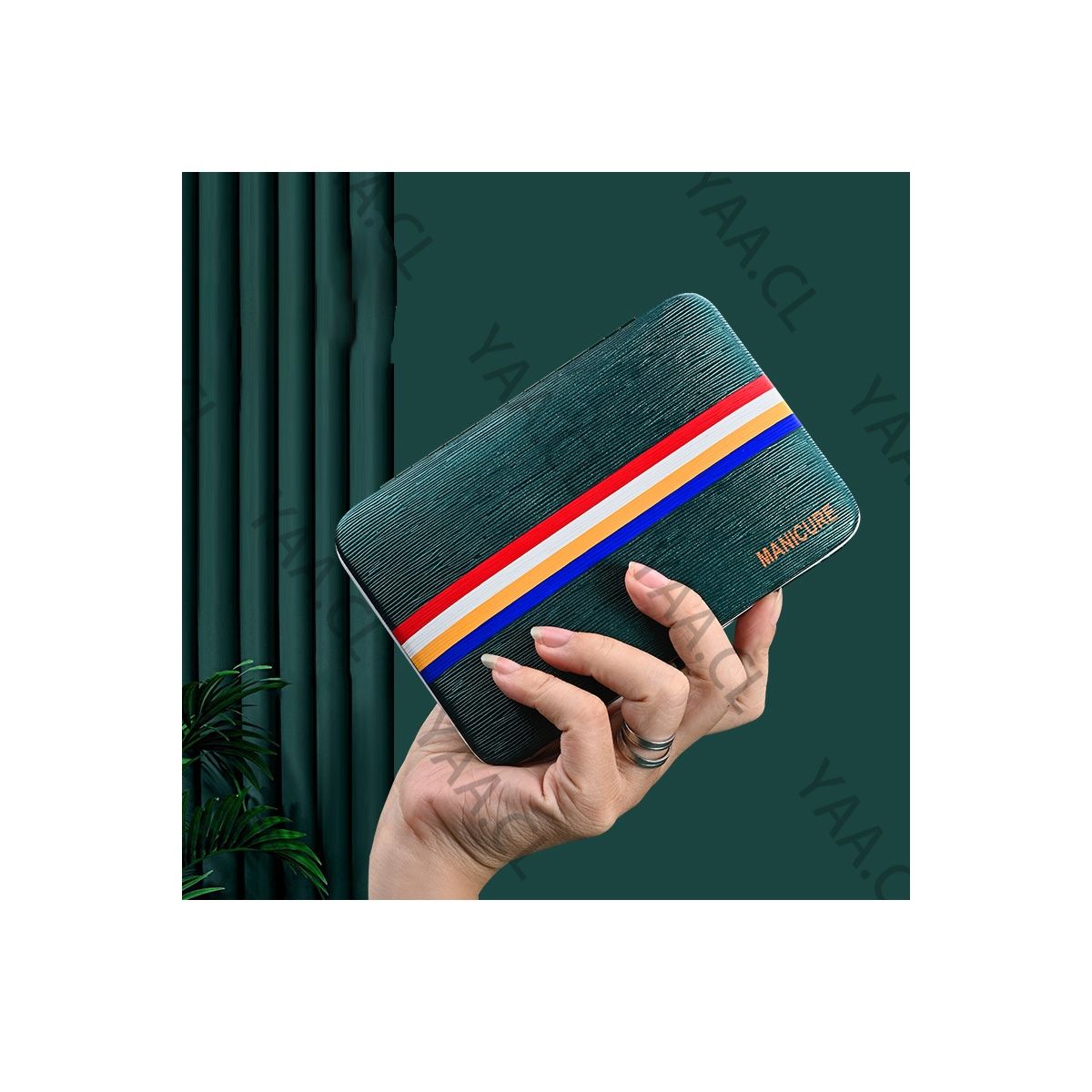 GENERICO - Kit Manicure Set Para Uñas Corta Uñas Set Pedicure Uñas AZUL