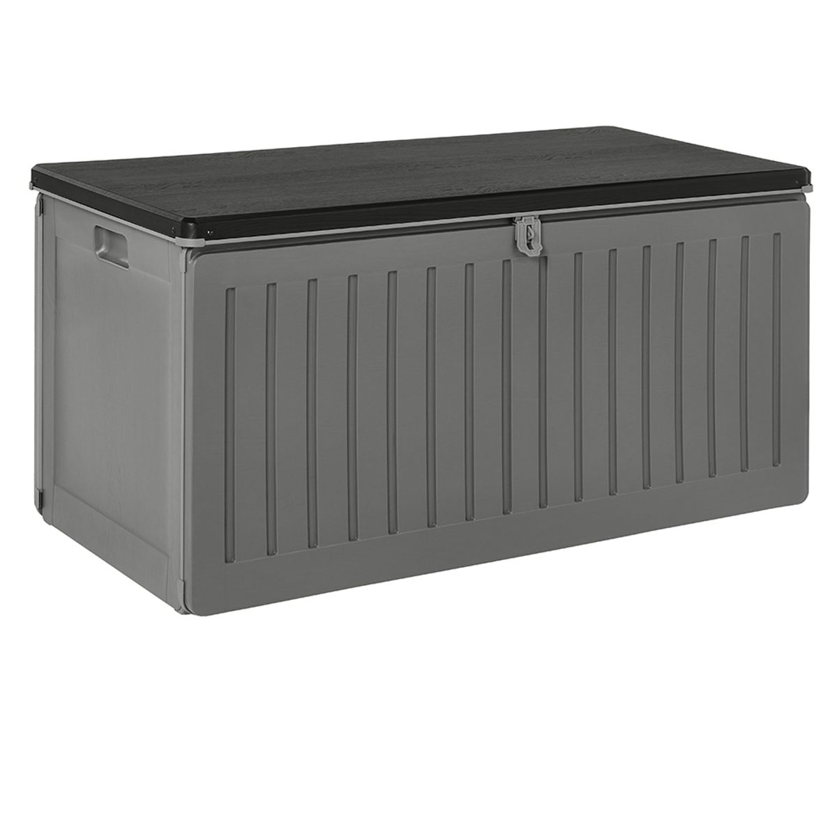 QRUBBER - Bodega Jardín Tipo Baúl Negro 270 litros QRubber
