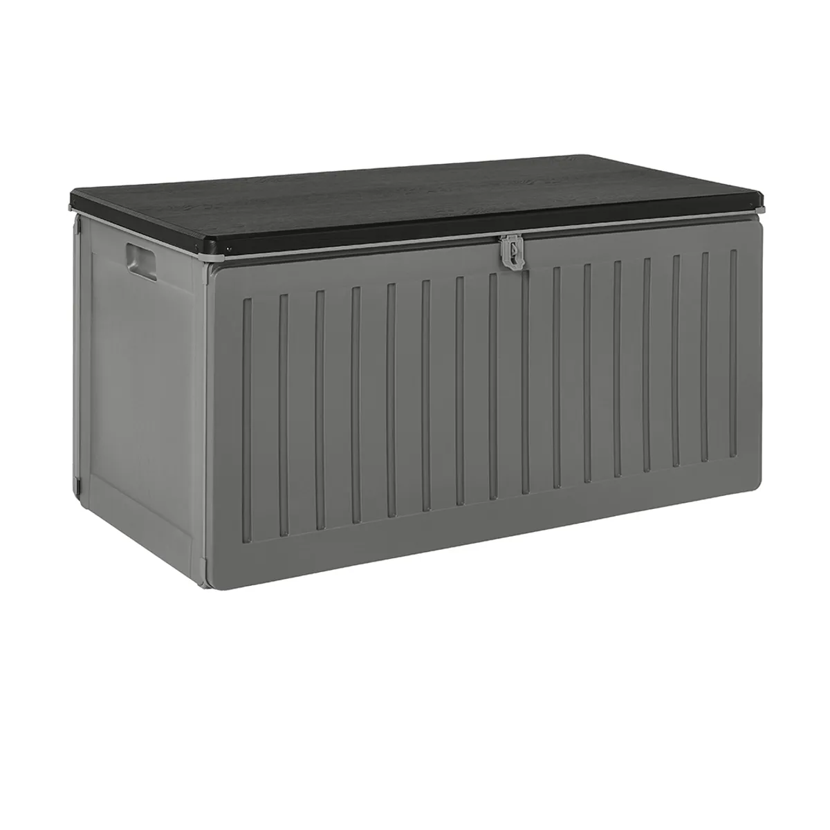 QRUBBER - Bodega Jardín Tipo Baúl Negro 270 litros QRubber