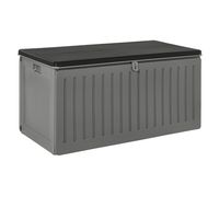 Bodega Jardín Tipo Baúl Negro 270 litros