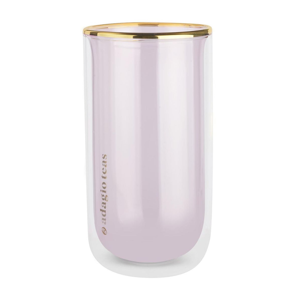 ADAGIO TEAS - Vaso Doble Vidrio Rosado 430 ml