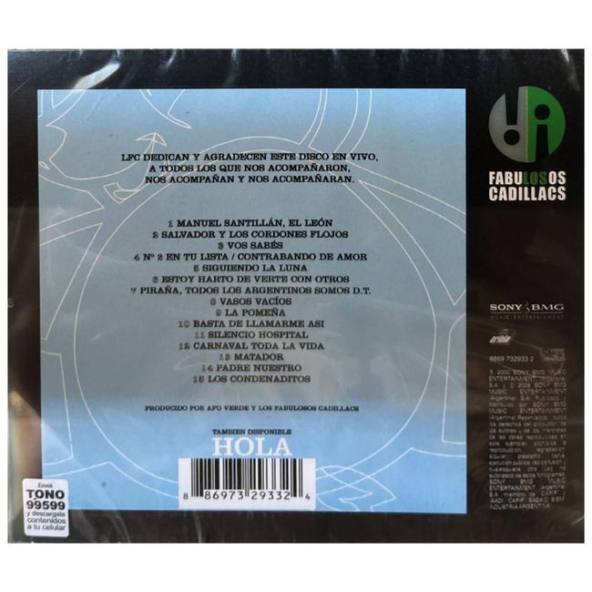 HITWAY MUSIC - FABULOSOS CADILLACS - CHAU (REMASTERIZADO) - CD HITWAY MUSIC