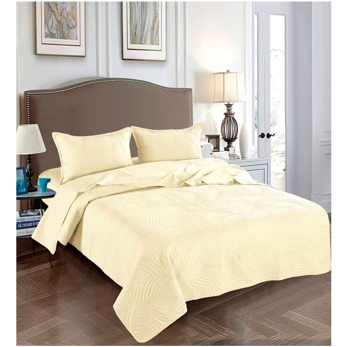 GENERICO - Cubrecama De Verano Quilt 2.0 Plazas Queen Amarillo