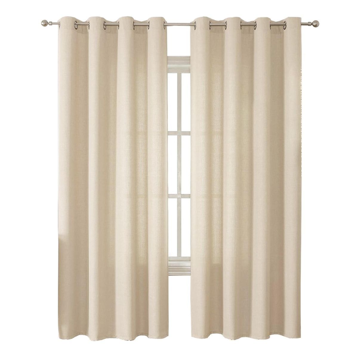 CASATUA - Cortina Semi Blackout x2 Casatua 135x220 Termica Doble Cara - Crema