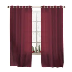 CASATUA - Cortina Semi Blackout x2 135x220 Termica Doble Cara - Terracota