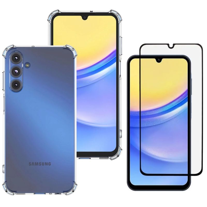 GENERICO - Carcasa Samsung A15 5g Antishock Compatible + Lamina Completa