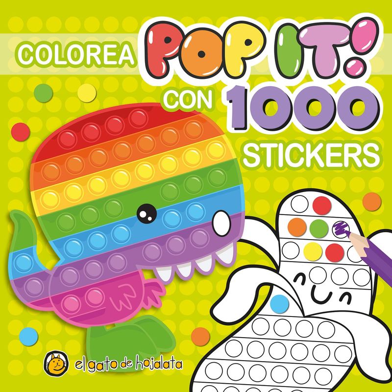 EDITORIAL GUADAL - LIBRO Dinosaurio POP IT 1000 STICKERS