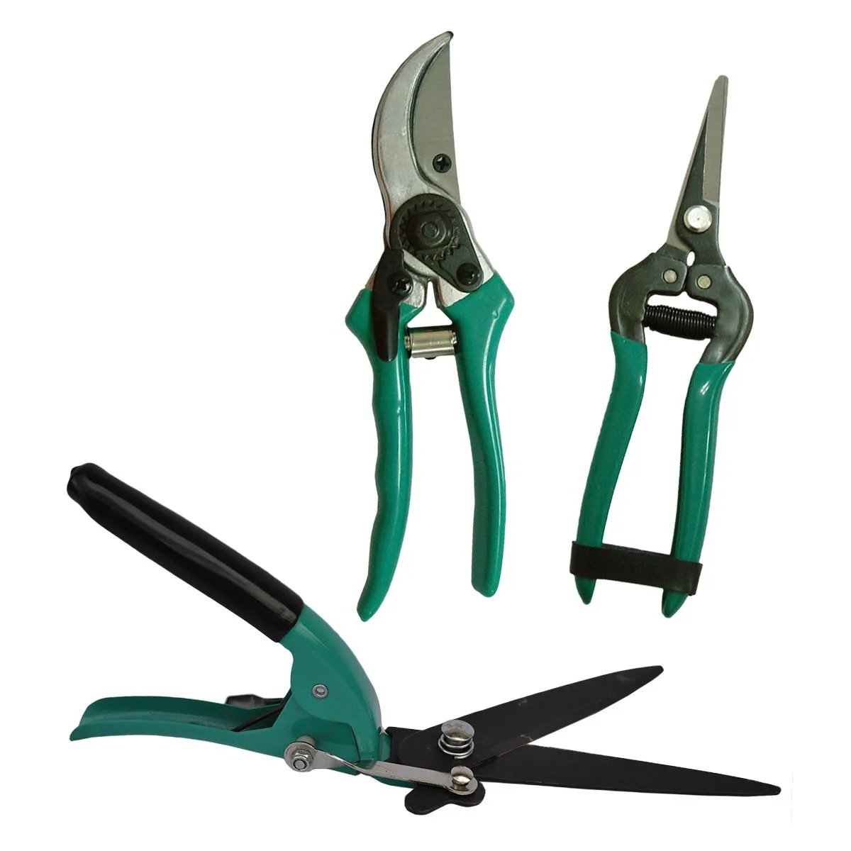 GREEN SEASON - Set De 2 Tijeras De Podar + Tijera Corte De Pasto