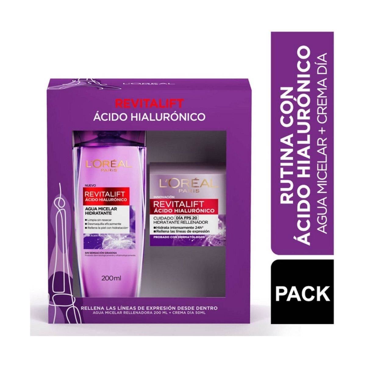 LOREAL PARIS - LOréal Paris Revitalift AH Día + Micelar Revitalift AH.