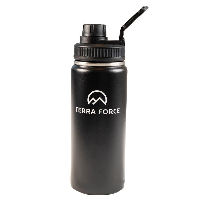 TERRA FORCE - BOTELLA BOCA ANCHA 500ML NEGRO