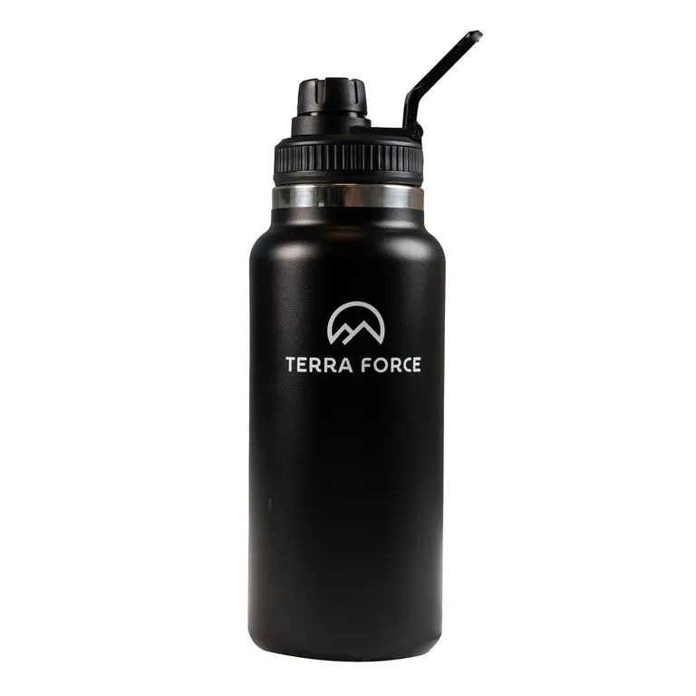BOTELLA BOCA ANCHA 940ML NEGRO
