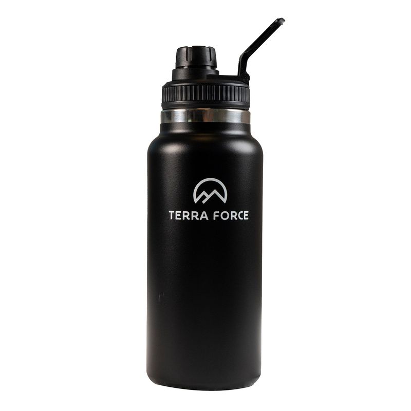 TERRA FORCE - BOTELLA BOCA ANCHA 940ML NEGRO